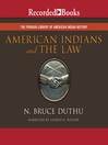 Imagen de portada para American Indians and the Law